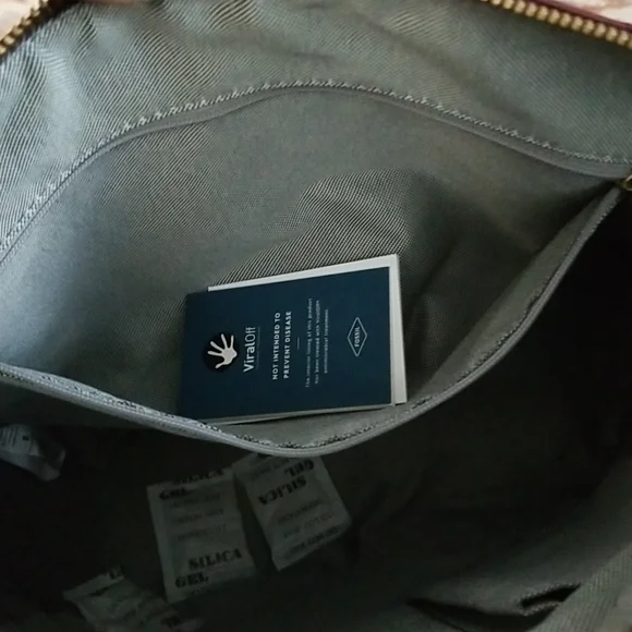 New Fossil Quilted Leather Hobo Bag - Picture 10 of 10